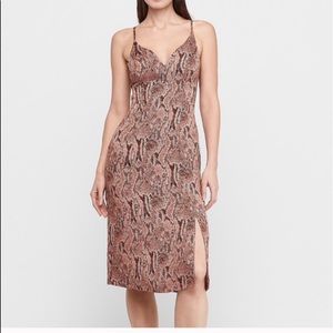 Express Brown Snake Skin Dress
